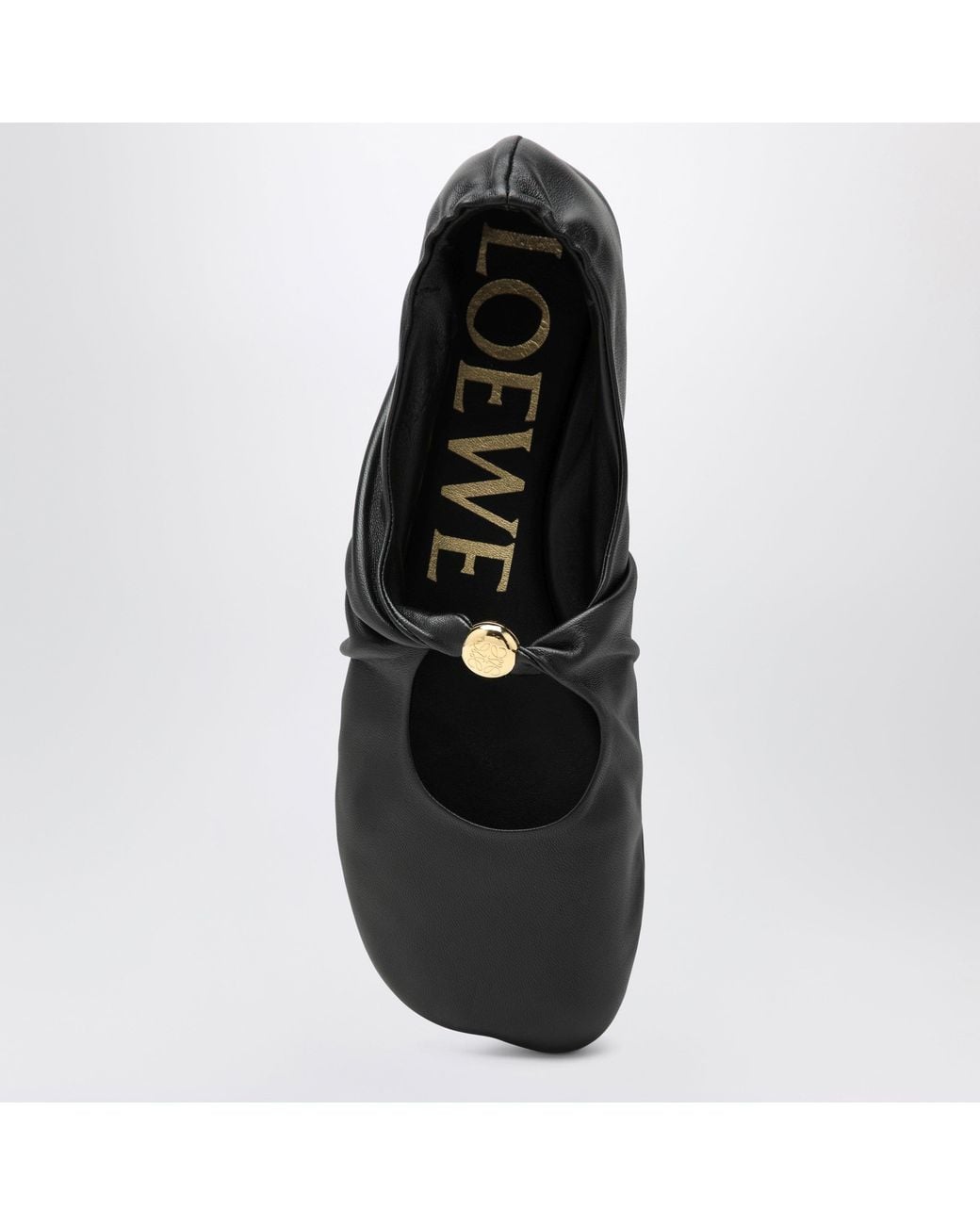 Loewe Black Nappa Pebble Ballerina