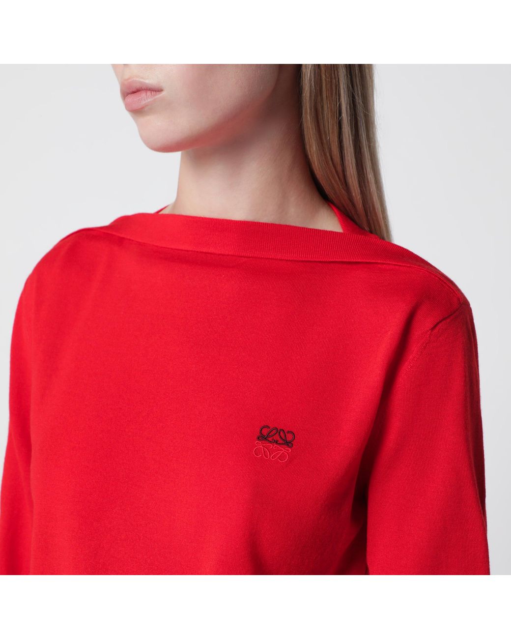 Loewe Red Light Merino Wool Sweater