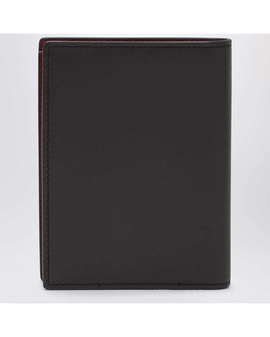 Saint Laurent Black Bicolor Smooth Calfskin Card Holder for men