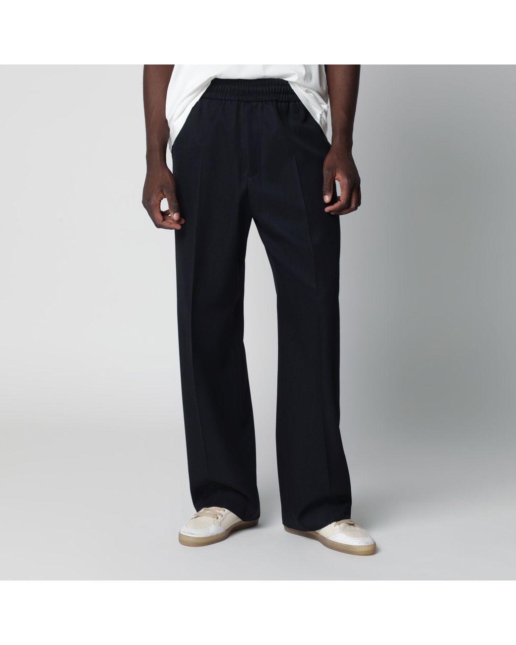 Golden Goose Deluxe Brand Black Straight-Leg Trousers for men