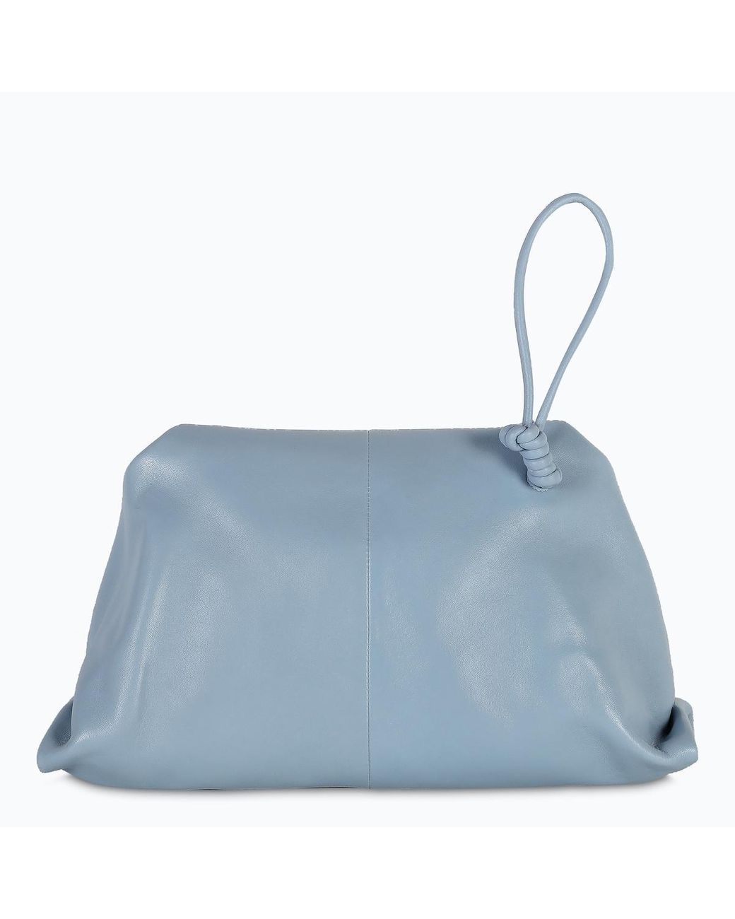 ice blue clutch bag