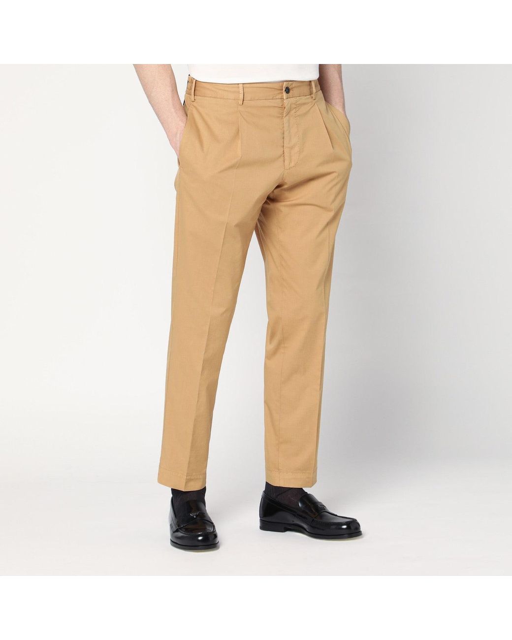 Santaniello Natural Cotton Trousers for men