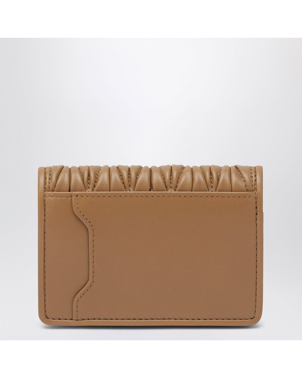 Miu Miu Brown Caramel Card Holder
