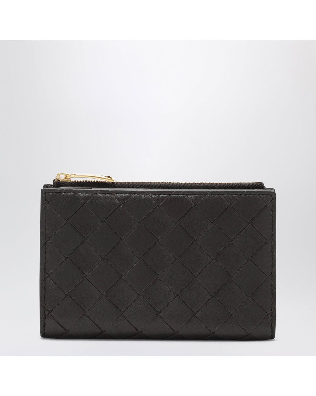 Bottega Veneta Black Fondant Medium Bi-Fold Wallet
