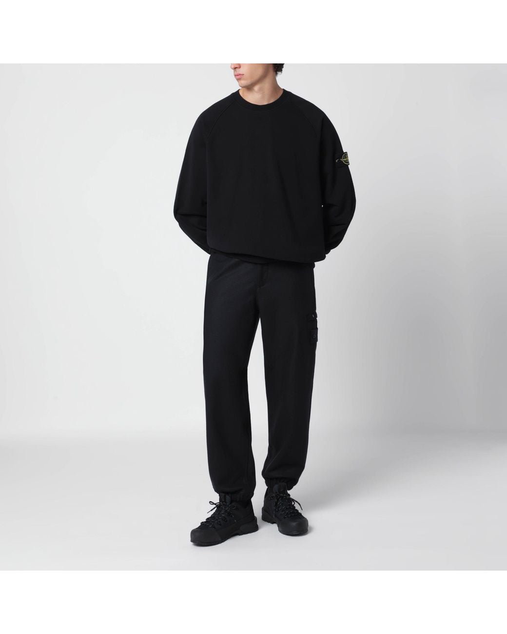 Stone Island Black Jogging Trousers for men