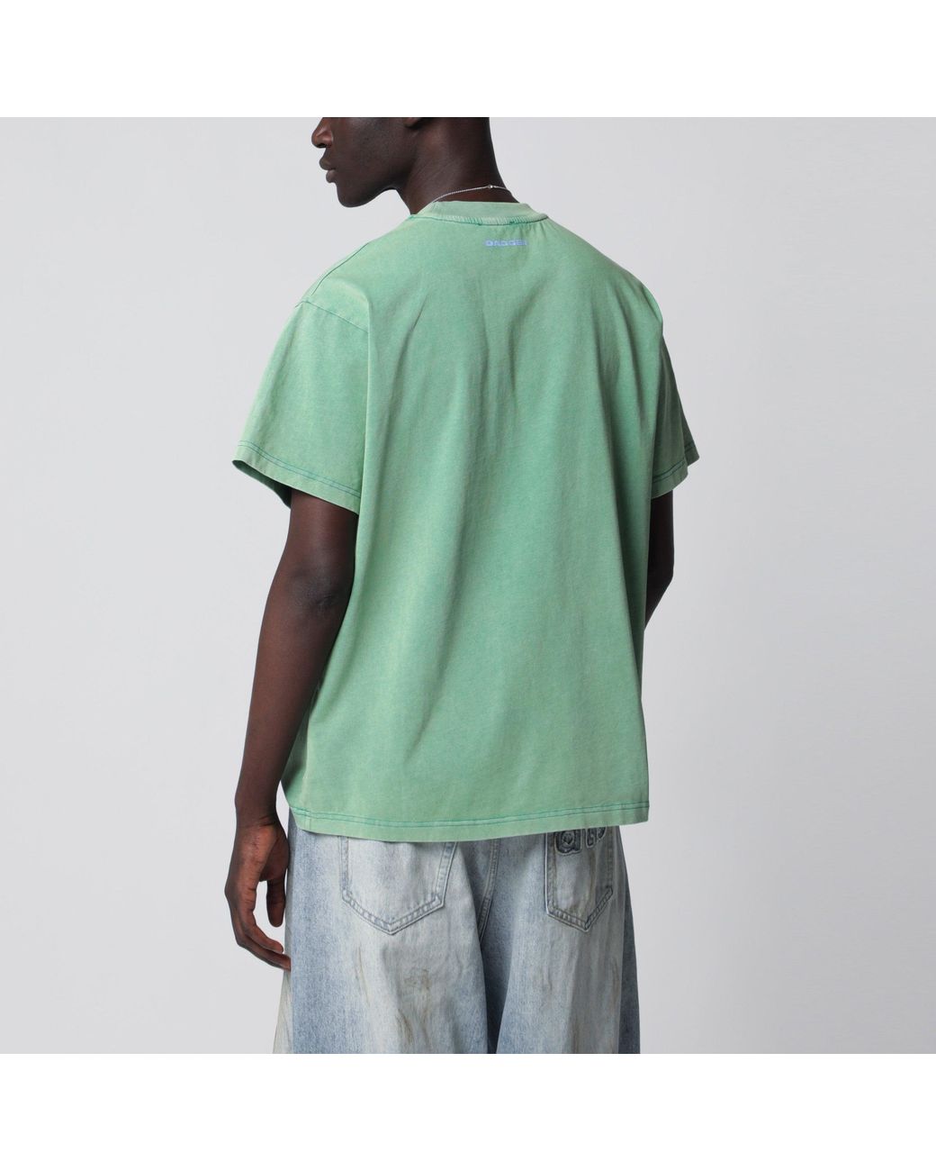 DAGGER Green Faded Trauma Blonde T-Shirt for men