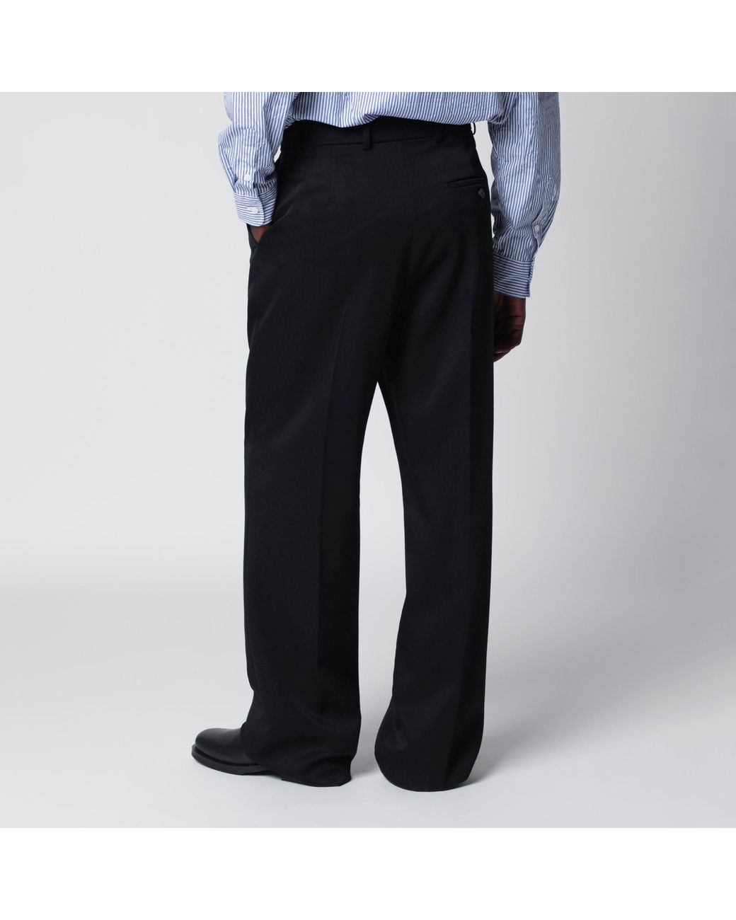 Balenciaga Black Too Far Tailored Trousers for men