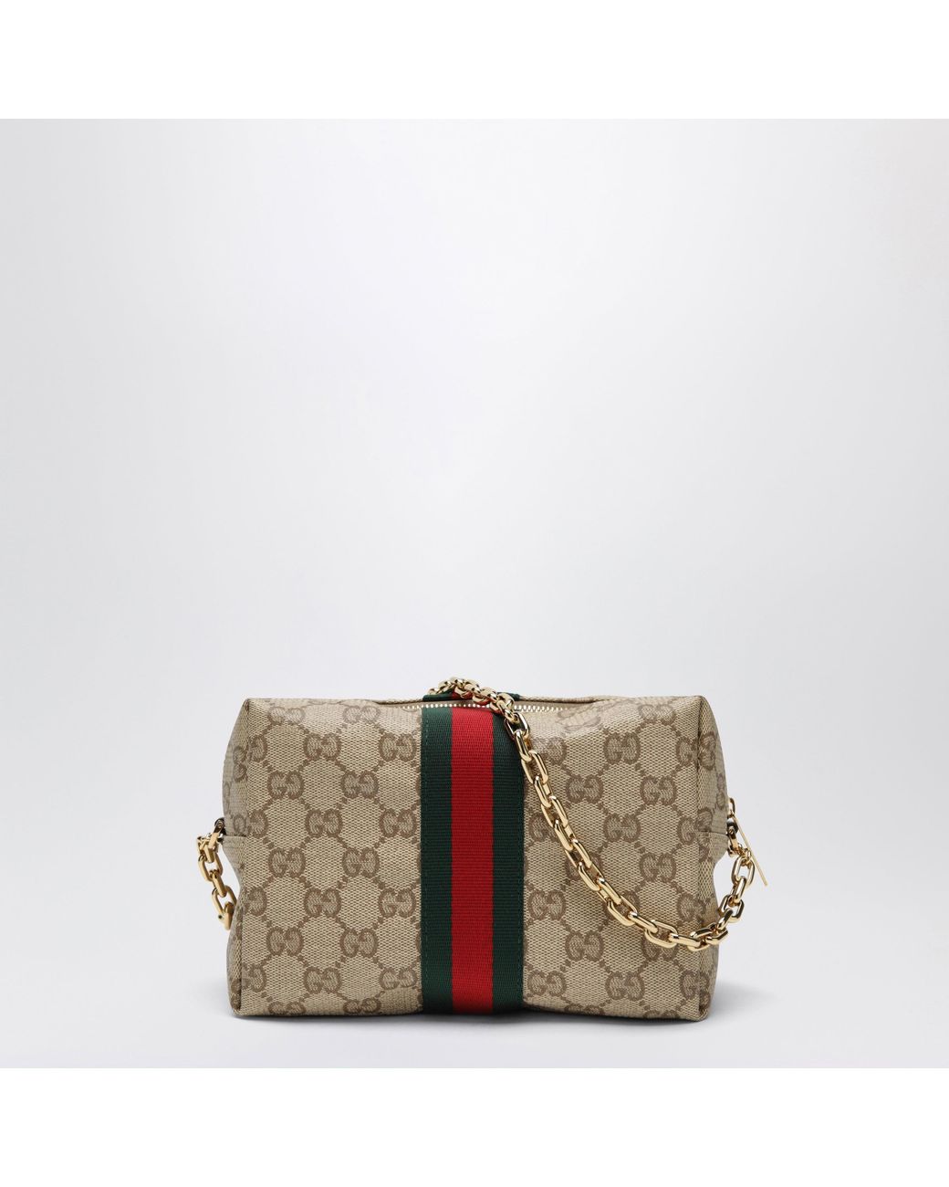 Gucci Natural Mini Camera Bag With Web Stripe