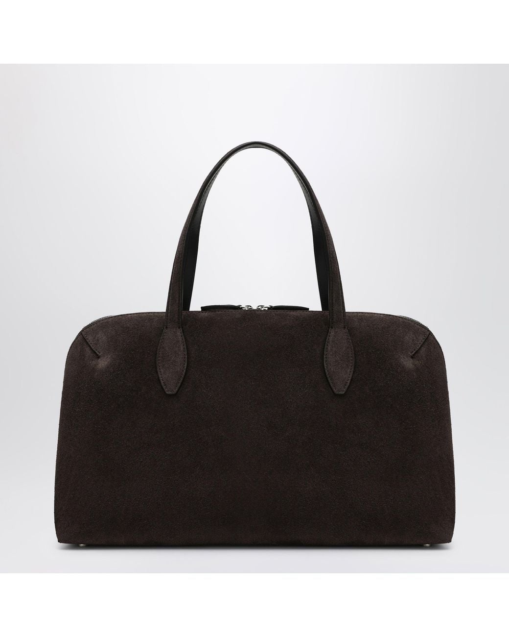 Totême Black Medium Day Suede Tote Bag