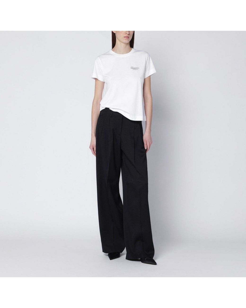 Givenchy White T-Shirt With Logo Print