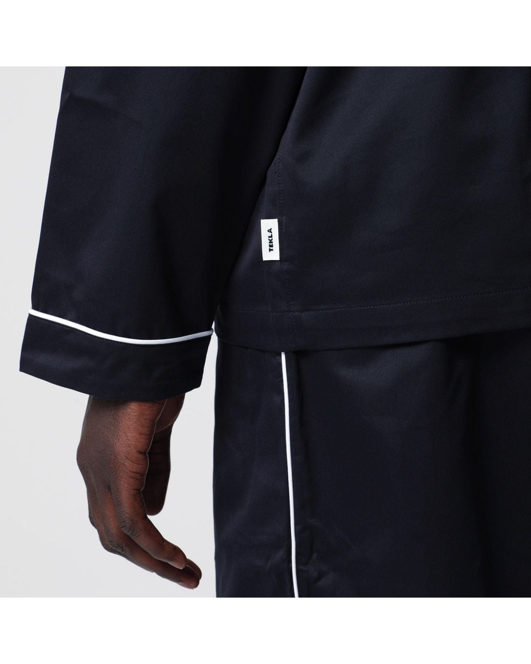 Tekla Blue Pajama Shirt for men