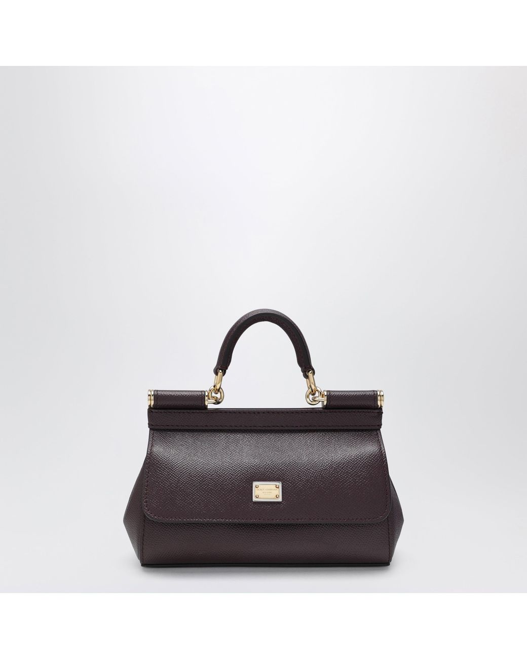 Dolce & Gabbana Black Small Sicily Top-Handle Bag