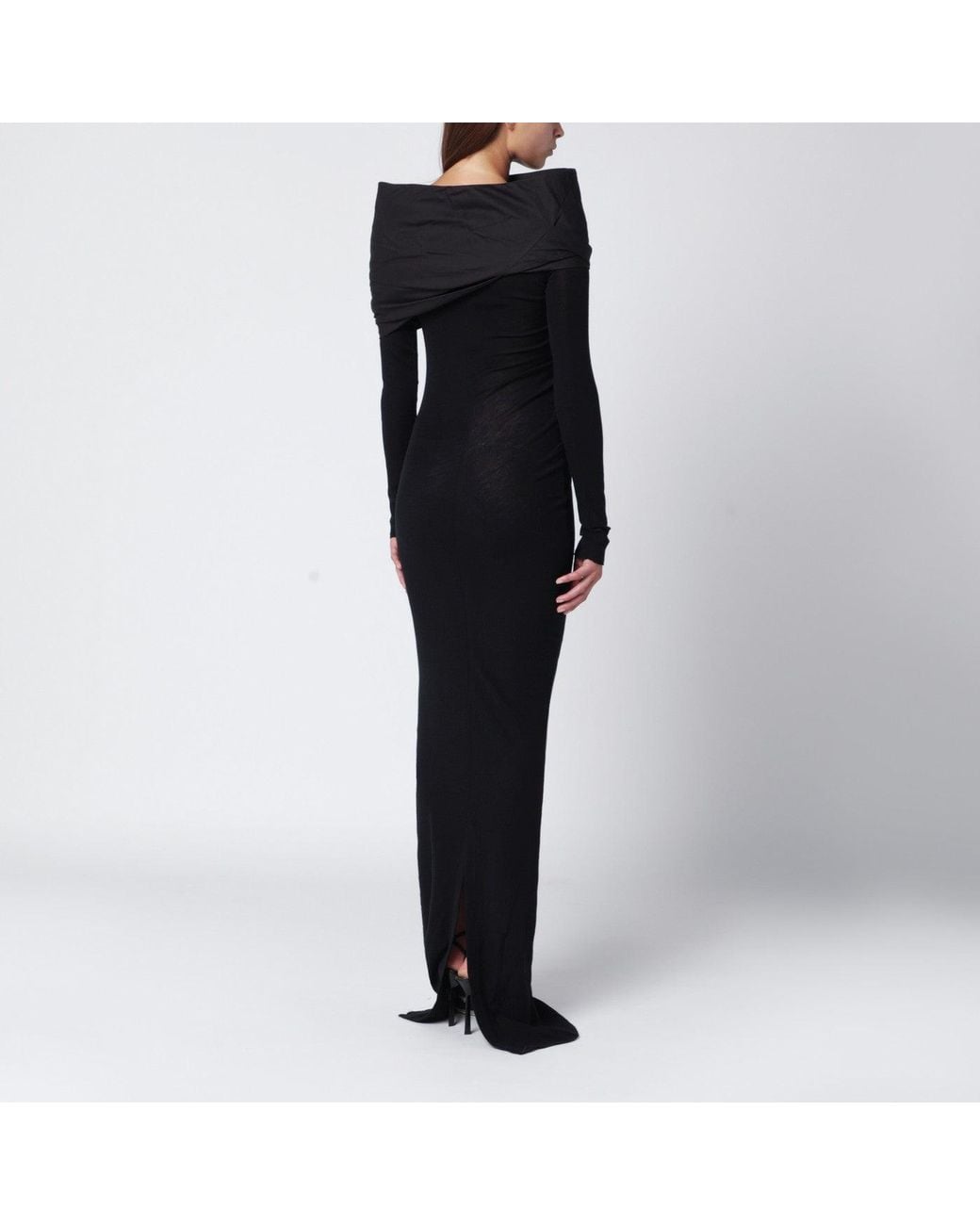 Entire studios Black Long Wool Dress