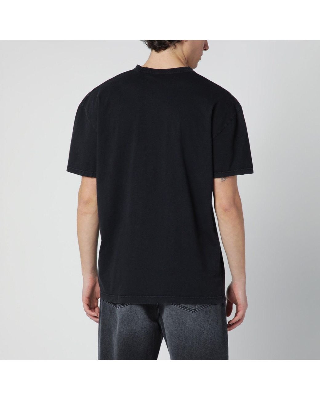 Our Legacy Black Tshirt With Love Story Print for men
