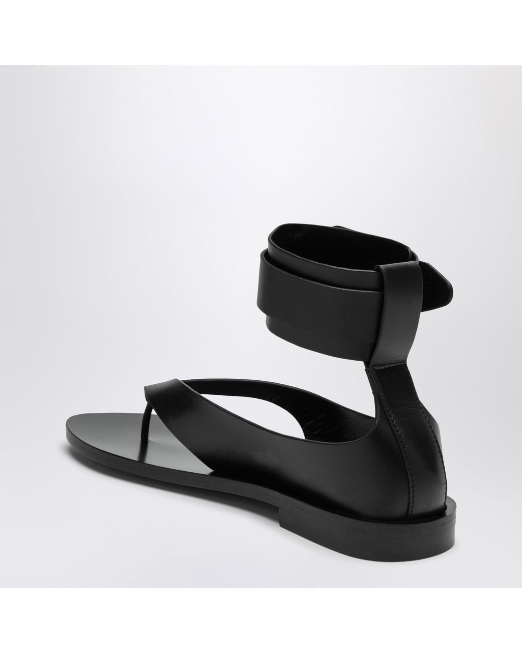 DURAZZI MILANO Black Sandals With Ankle Strap Closure