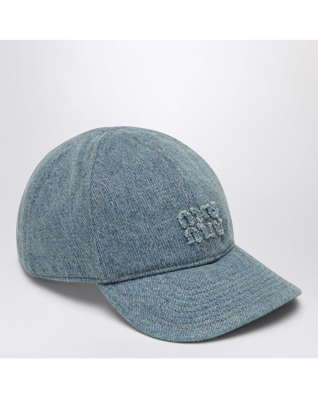 Miu Miu Blue Denim Cap