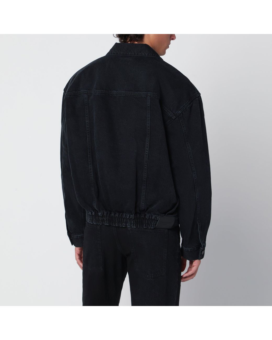 Saint Laurent Black Washed Denim Jacket for men