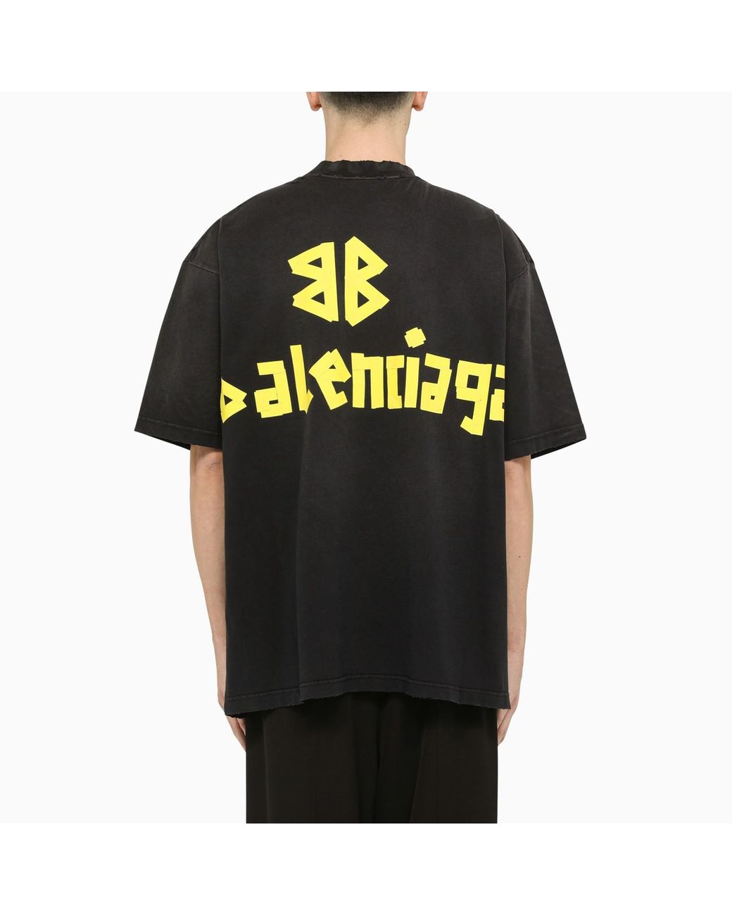 Balenciaga Tape Type T-shirt in Black for Men | Lyst