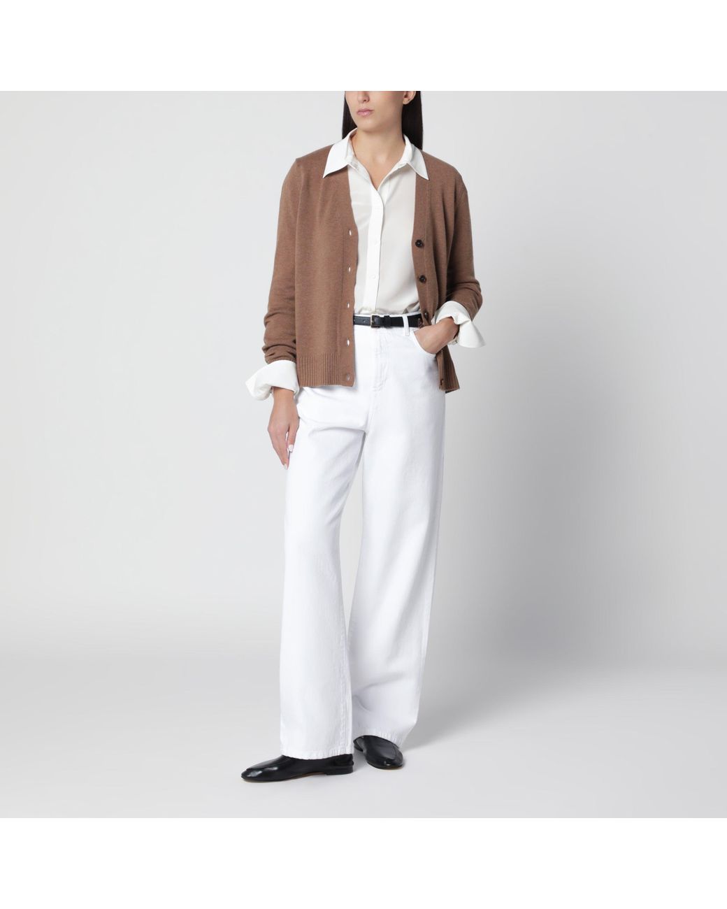 Max Mara Brown Camel Wool Cardigan