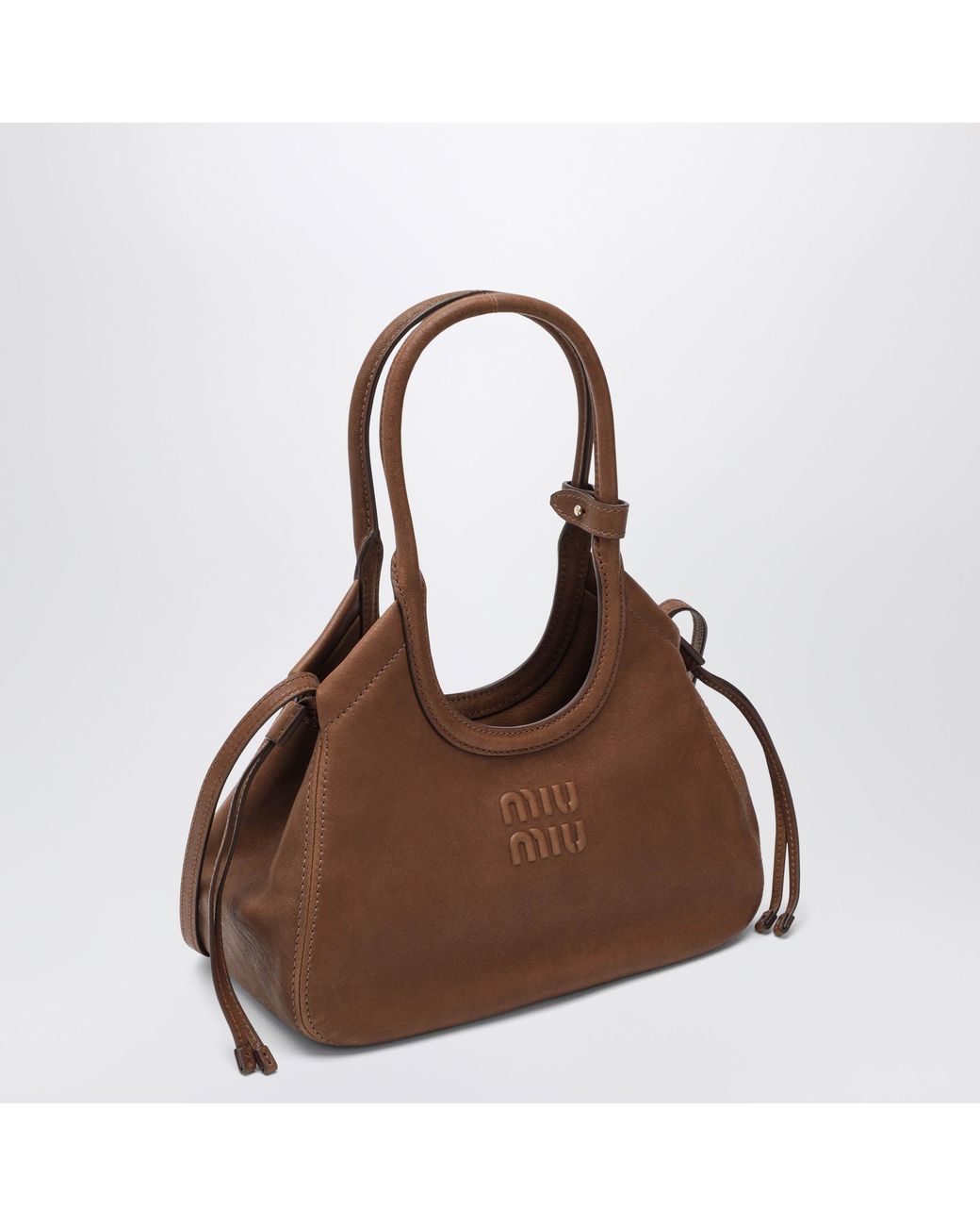 Miu Miu Brown Oak-Coloured Ivy Shopping Bag