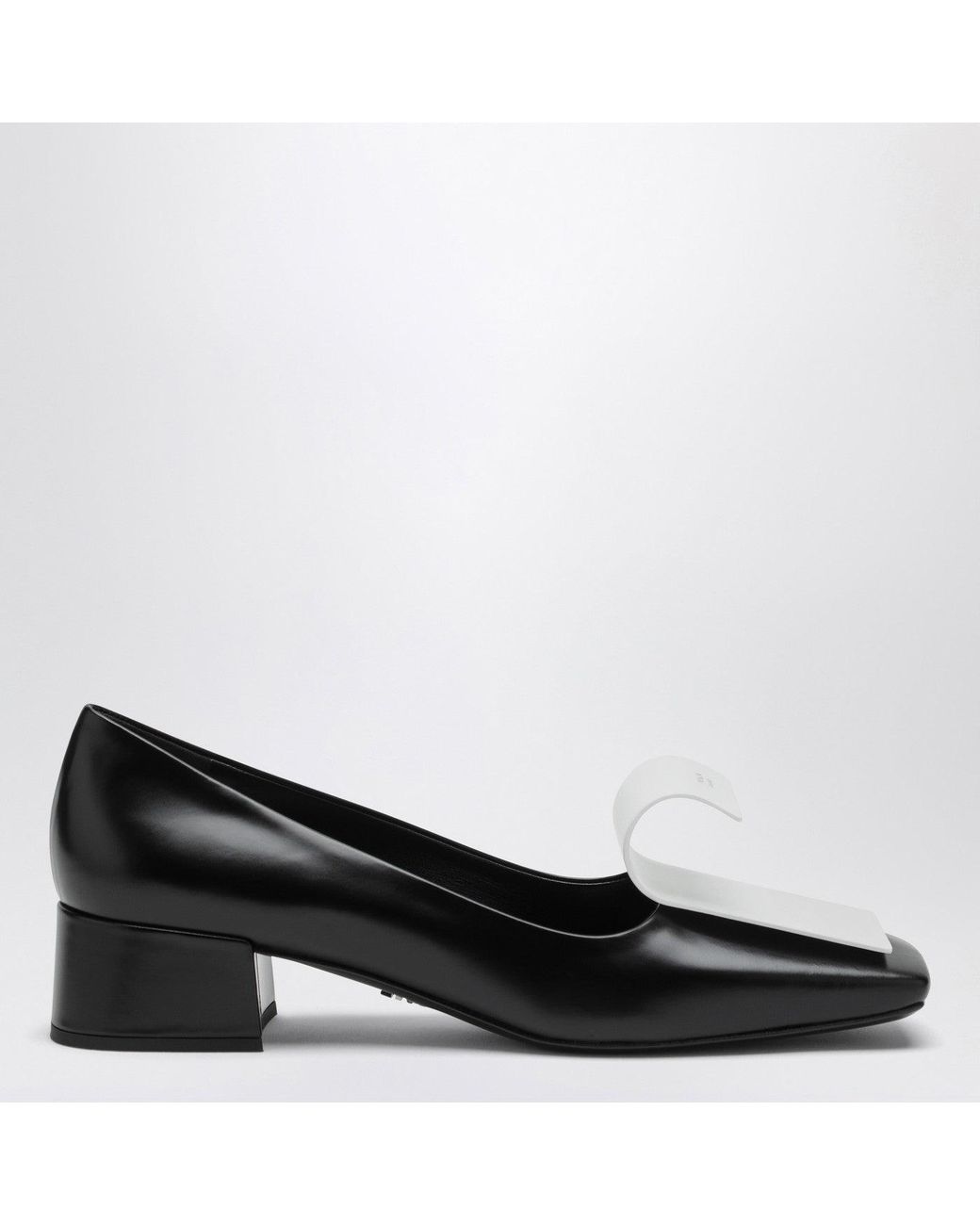 Prada Black And Leather Decollete
