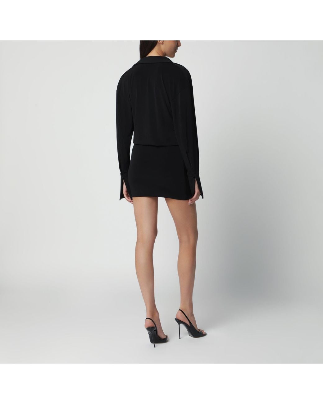 ANDAMANE Black Lilia Mini Dress