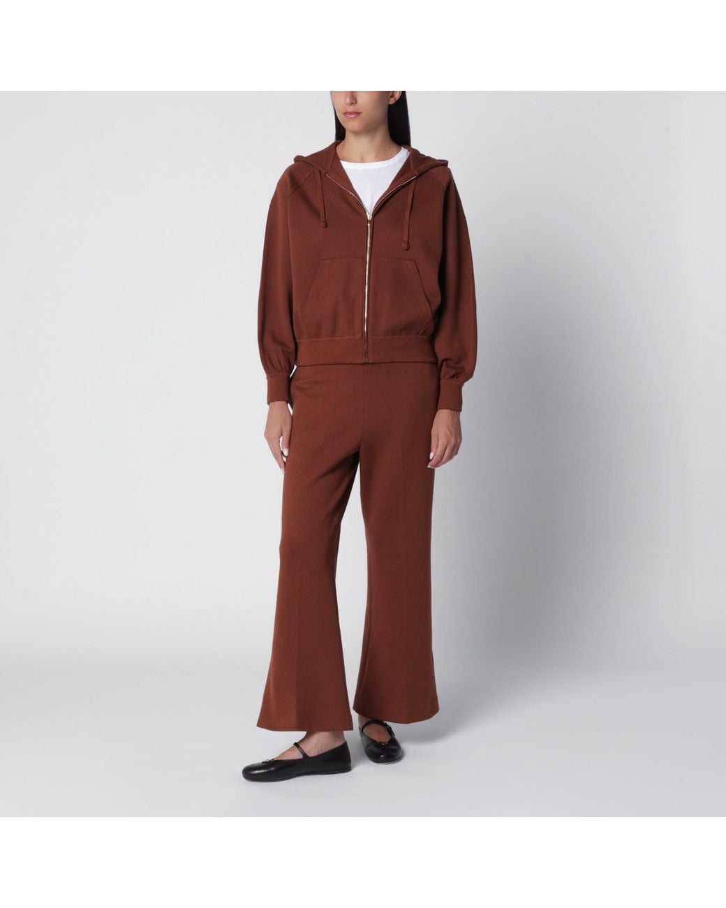 Loro Piana Brown Cotton Hoodie