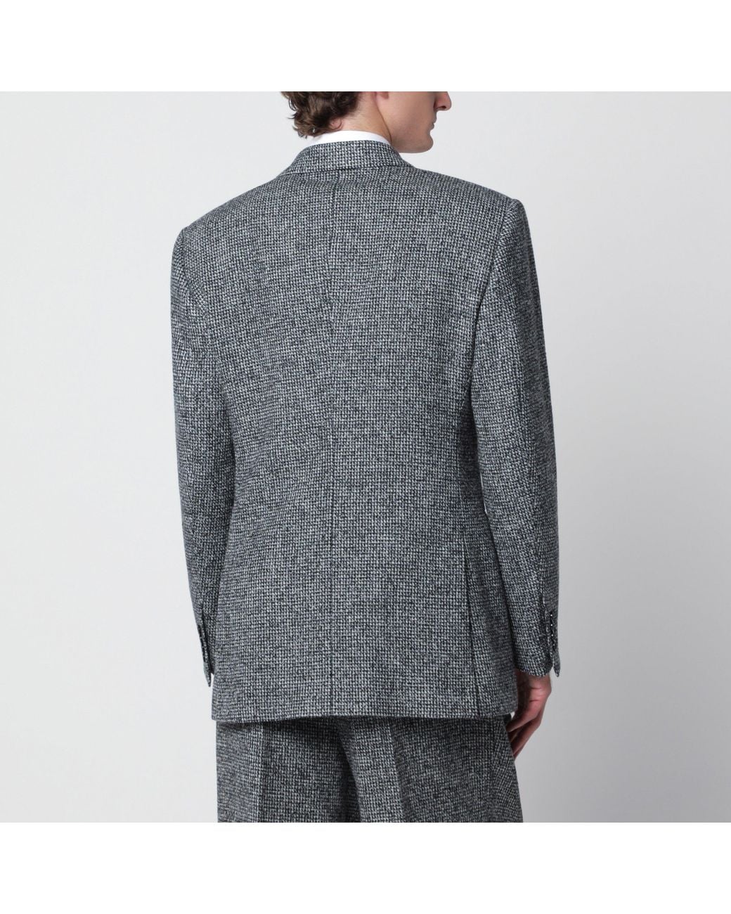 Dolce & Gabbana Gray Sinatra Double-Breasted Jacket for men