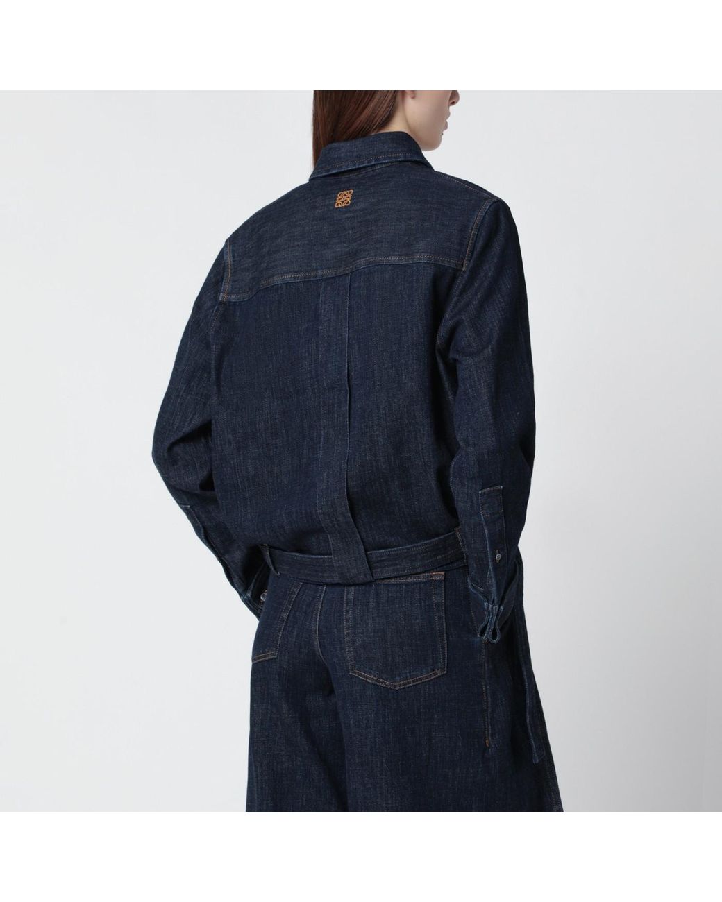 Loewe Blue Draped Denim Shirt