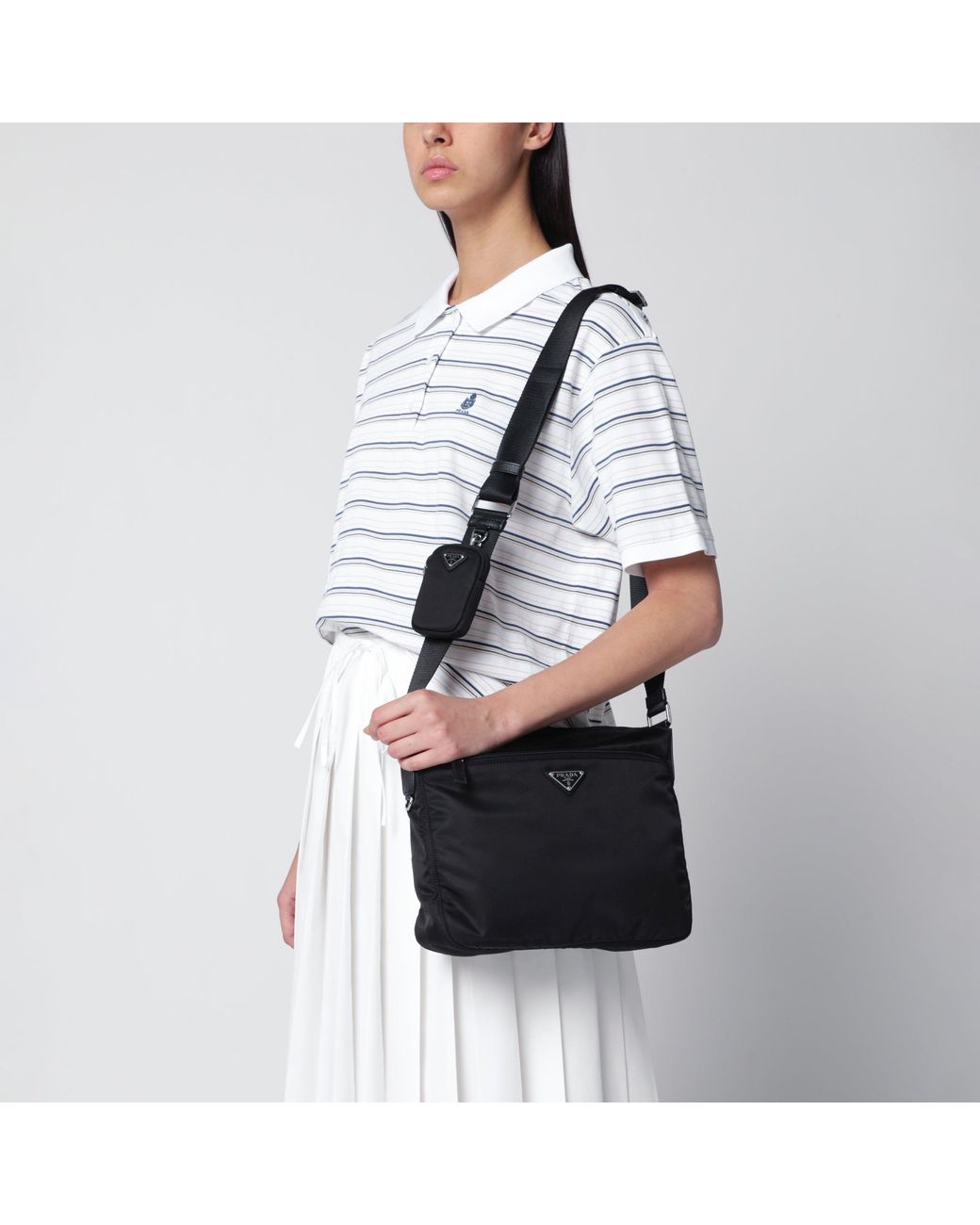 Prada Black Re-Nylon Shoulder Bag