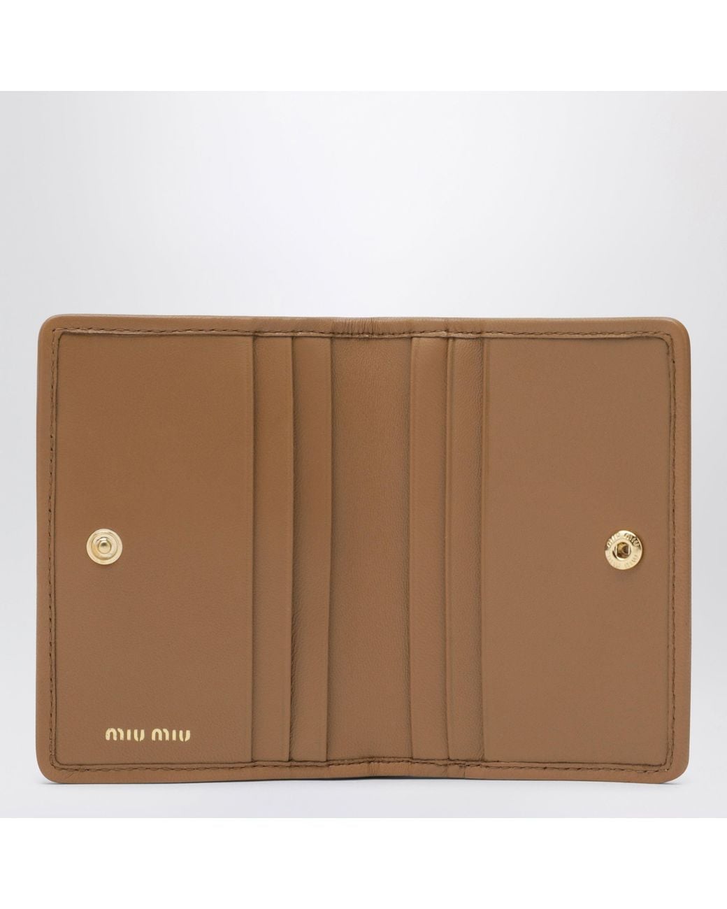 Miu Miu Brown Caramel Card Holder