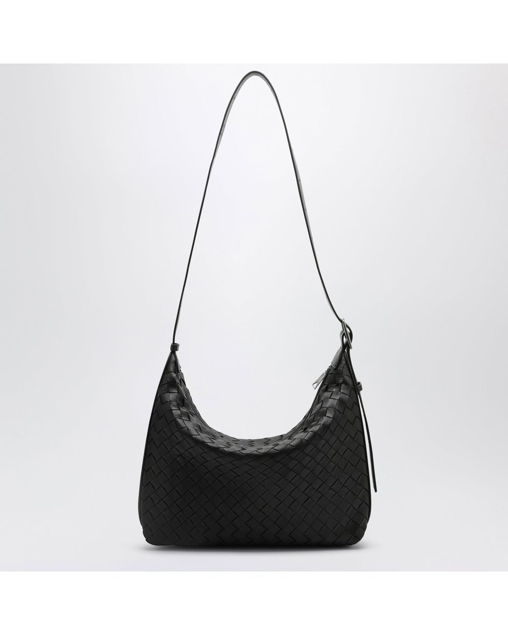 Bottega Veneta Black Small Traveler Hobo Bag for men