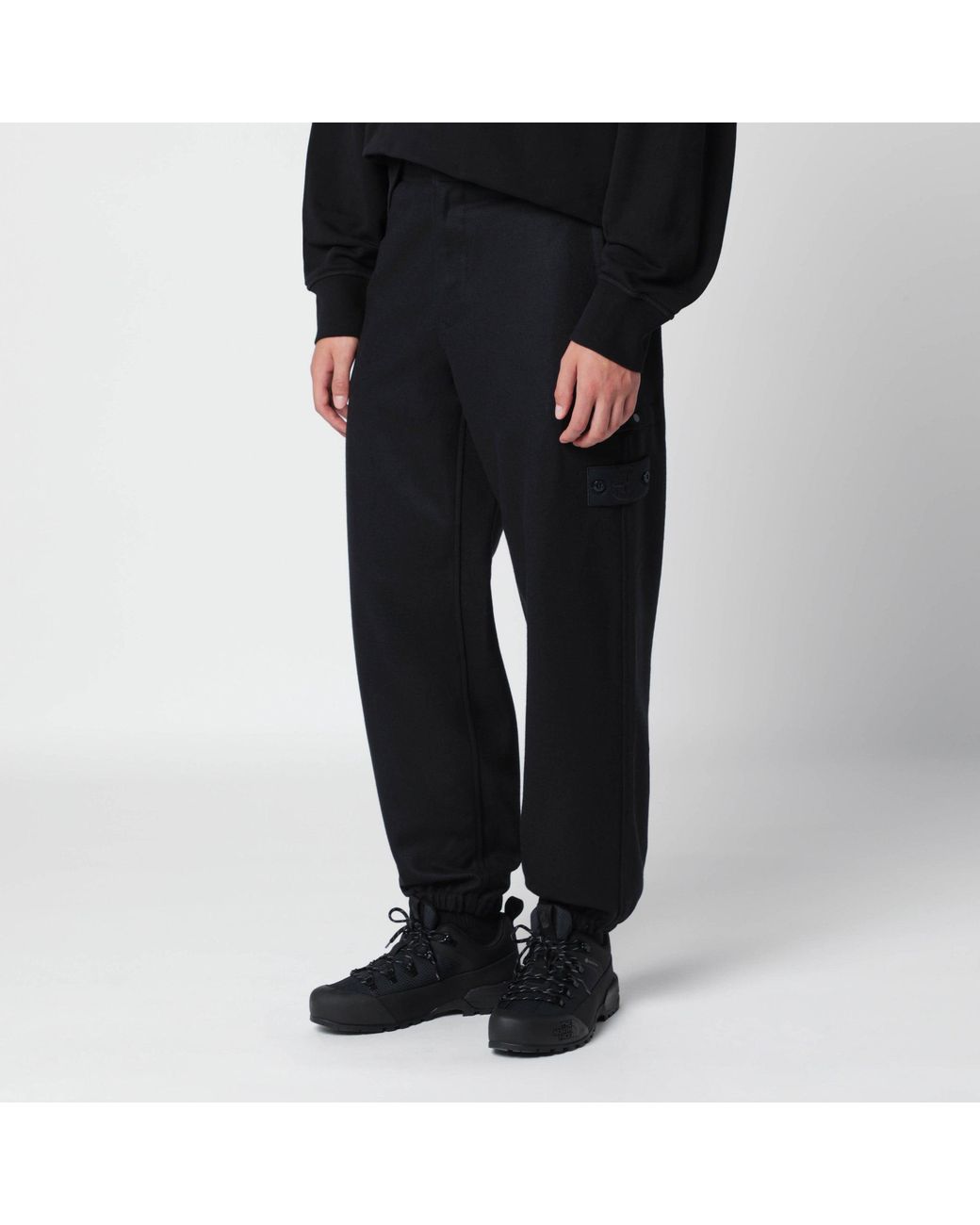 Stone Island Black Jogging Trousers for men