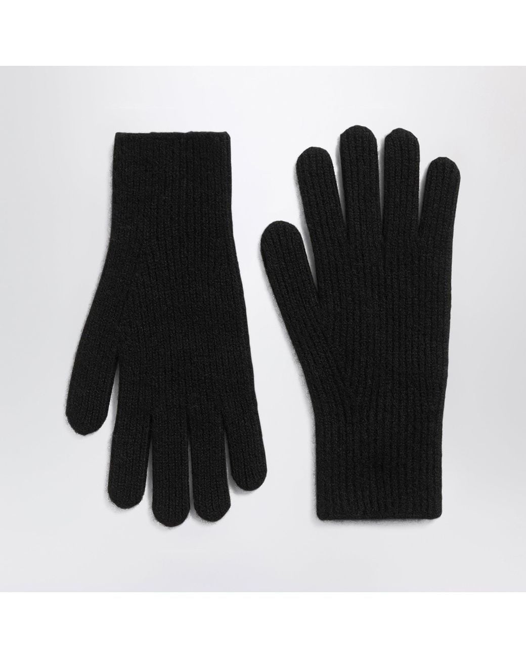 Totême Black Cashmere Gloves