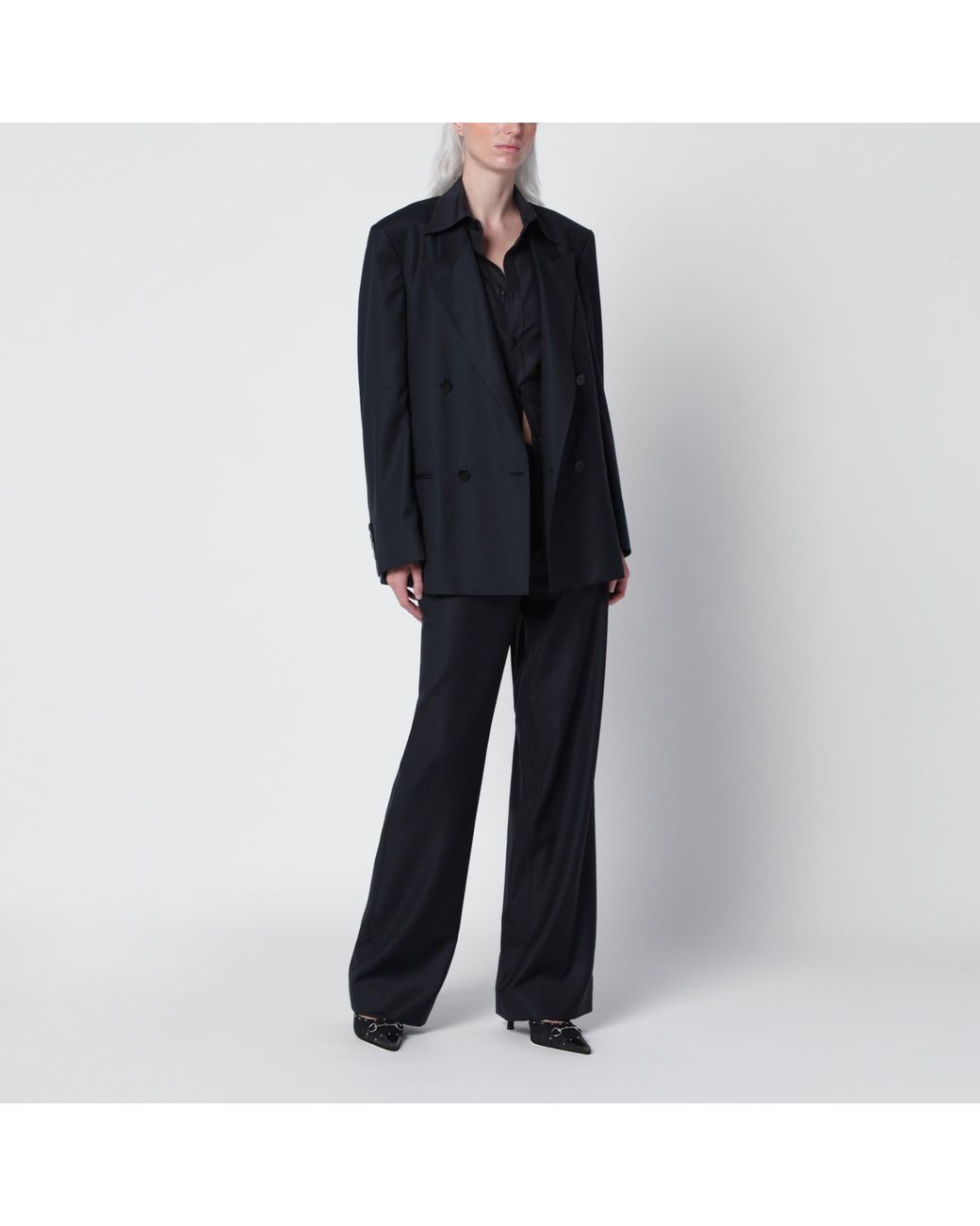 Gucci Blue Double-Breasted Japan Wool Jacket