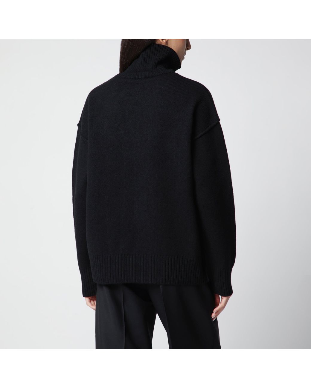 AMI Black Ami De Coeur Sweater