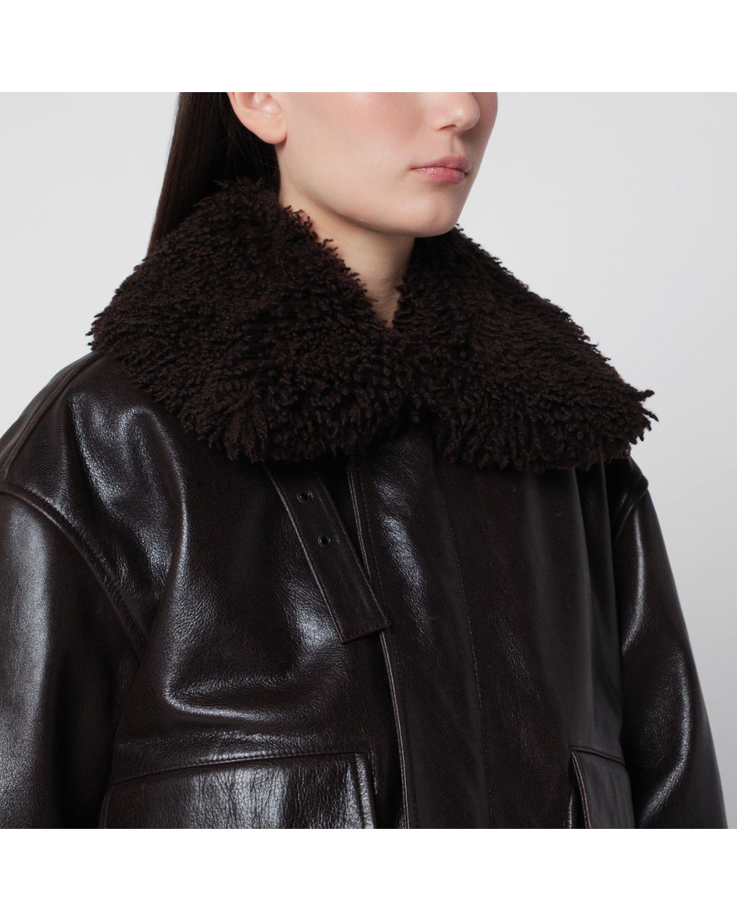 Lemaire Black Ebony Pilot Jacket