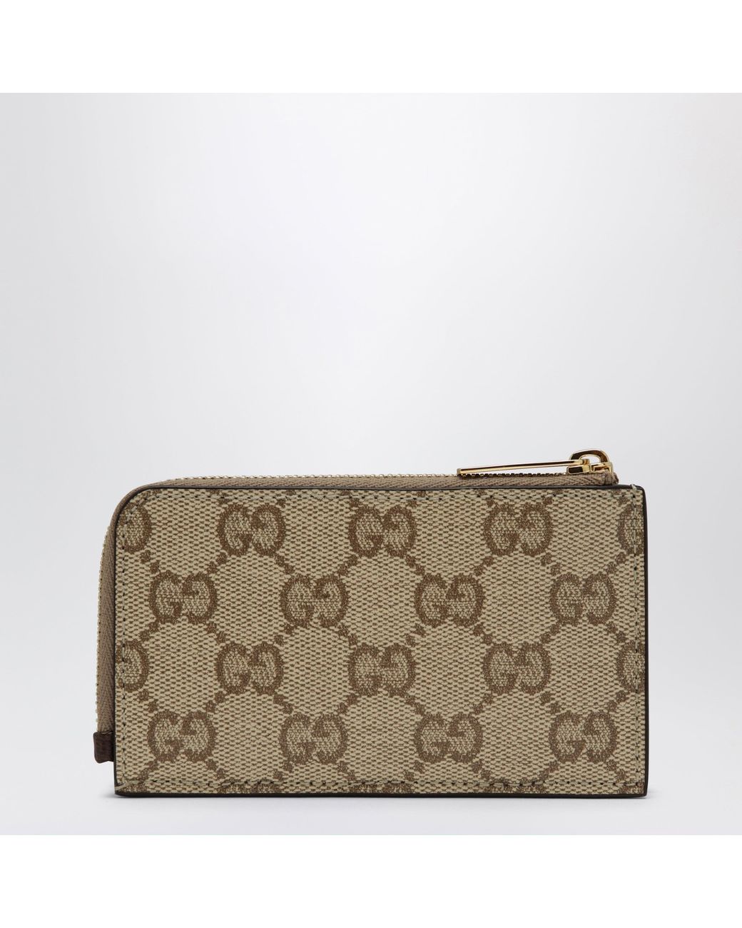 Gucci Natural Card Holder With Compartments