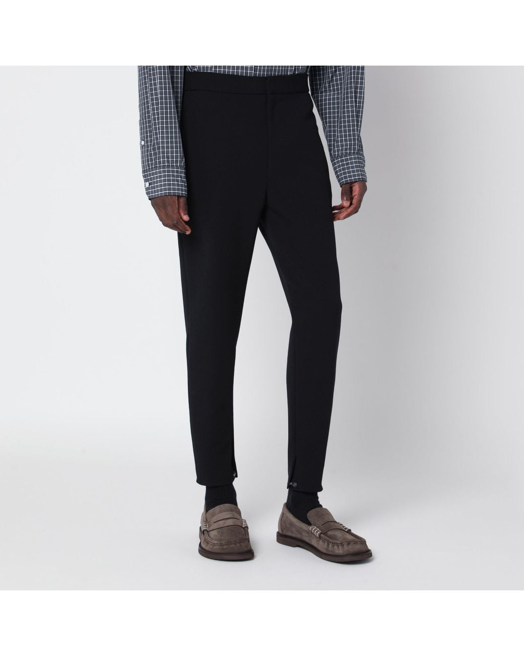 Loewe Black Stretch Wool Blend Trousers for men