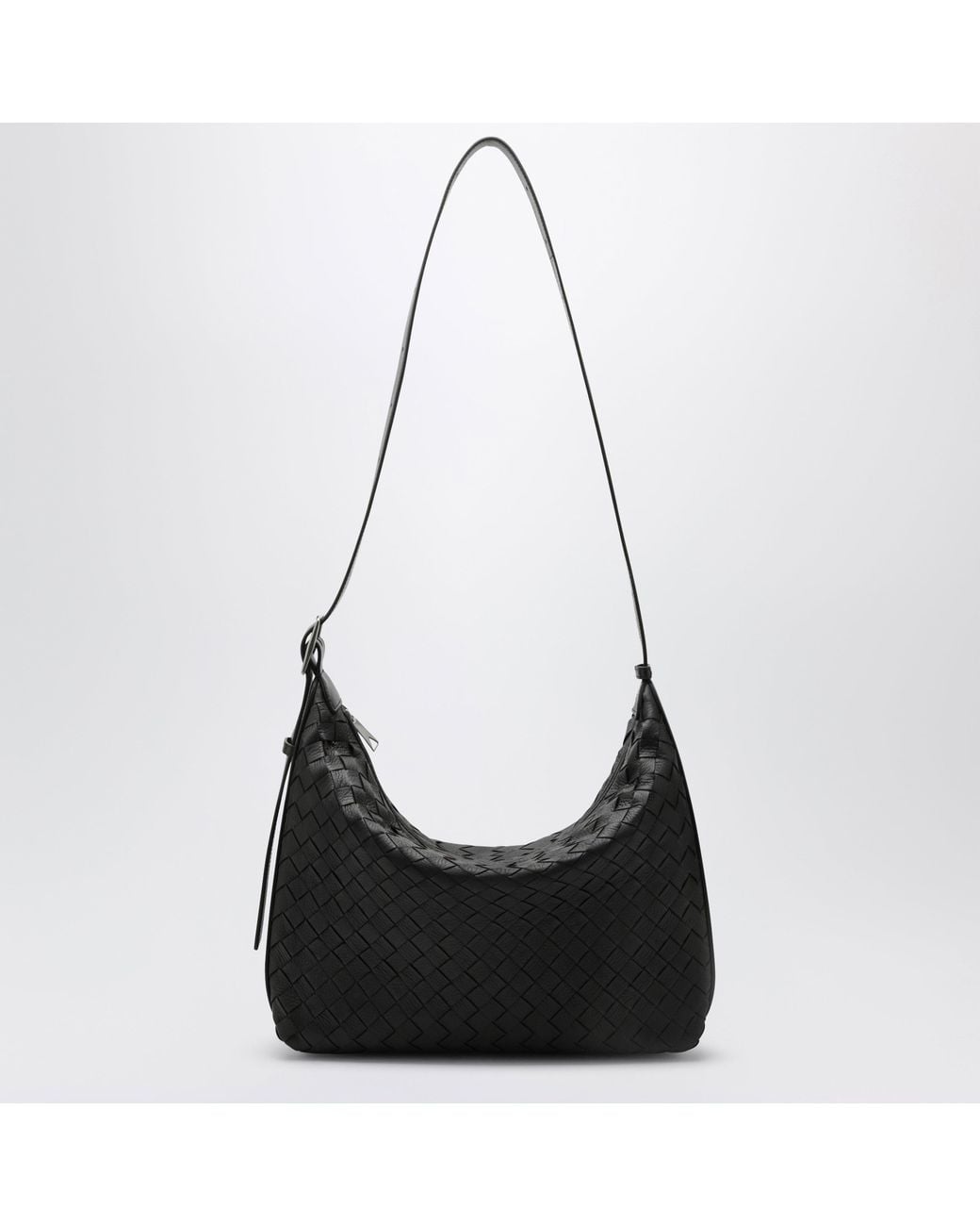 Bottega Veneta Black Small Traveler Hobo Bag for men