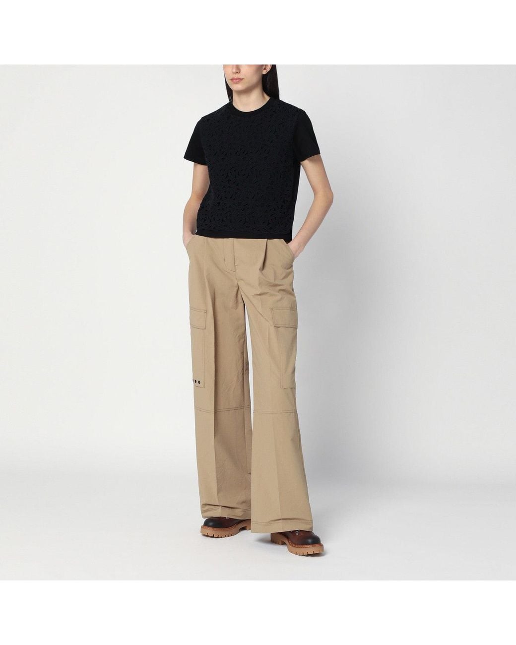 Moncler Natural Cargo Pants