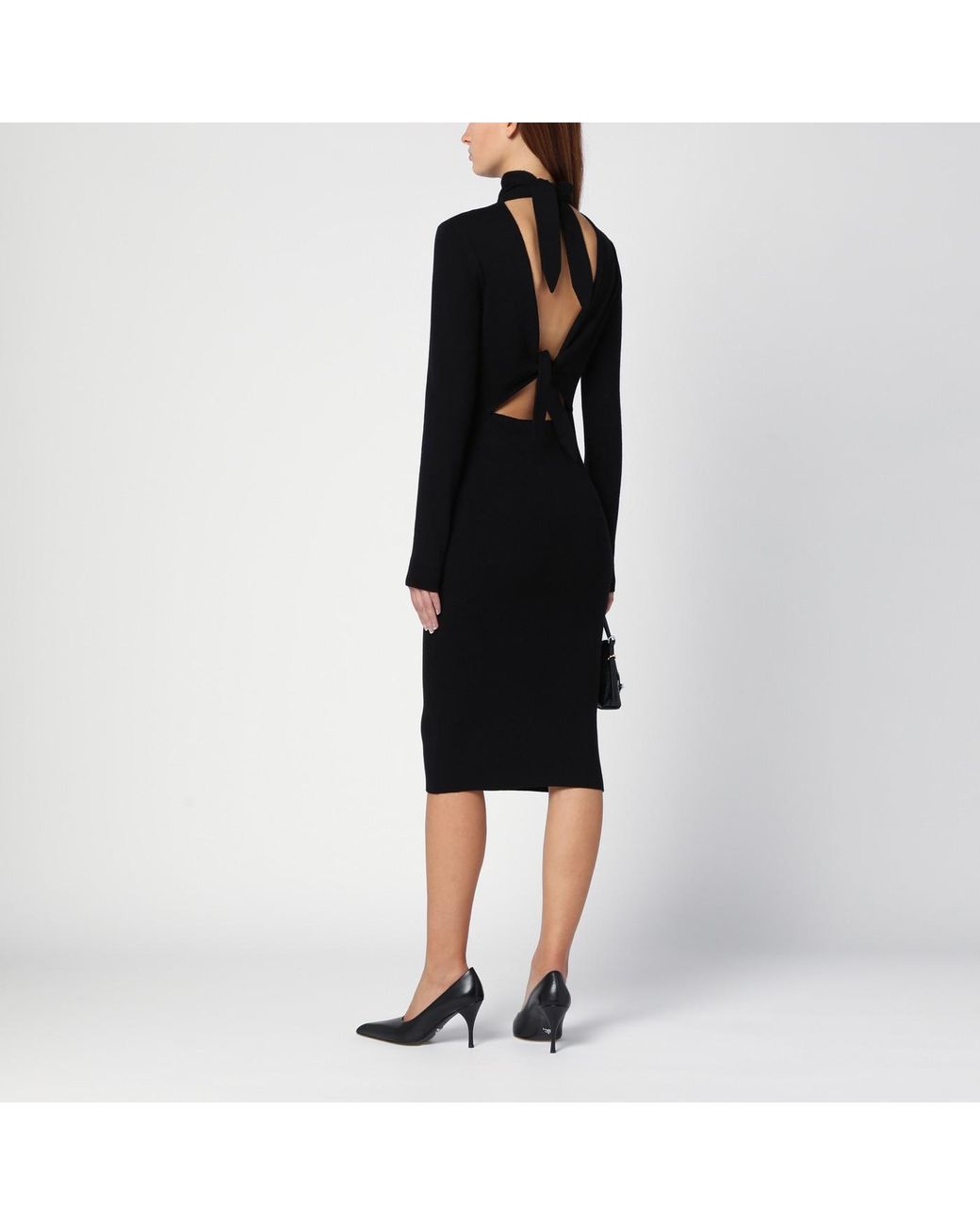 【関税＆送料込み】Givenchy Wool-Blend Turtleneck Dress Givenchy Wool-blend Turtleneck Dress in Black | Lyst