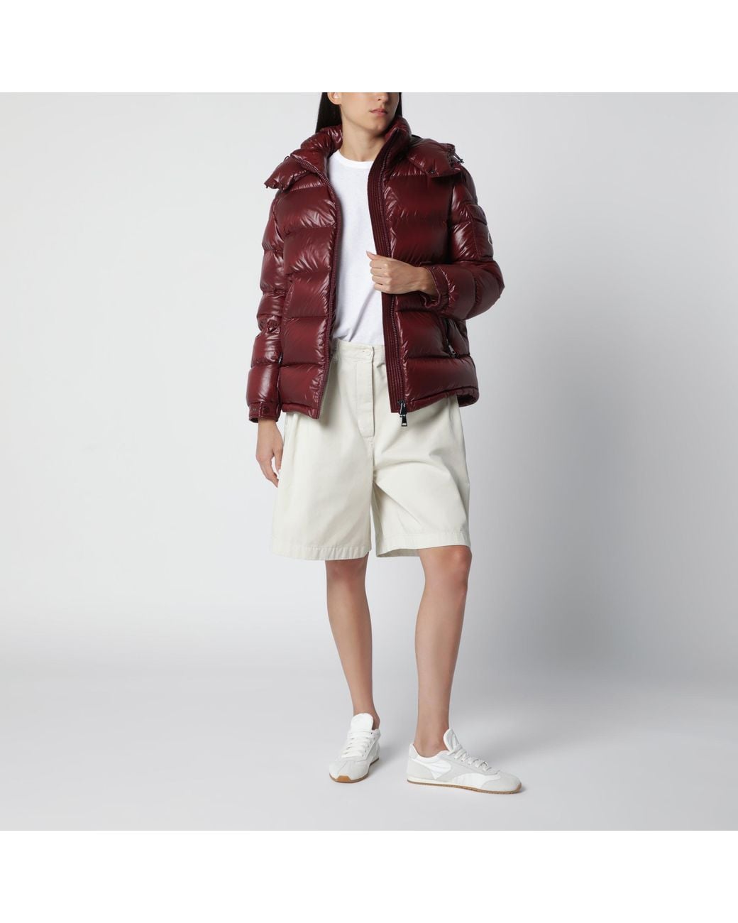 Moncler Red Dark Maire Down Jacket