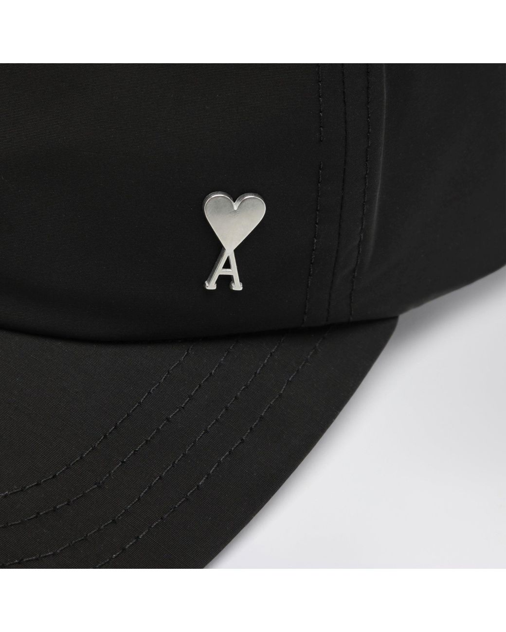 AMI Black Ami De Coeur Baseball Cap for men