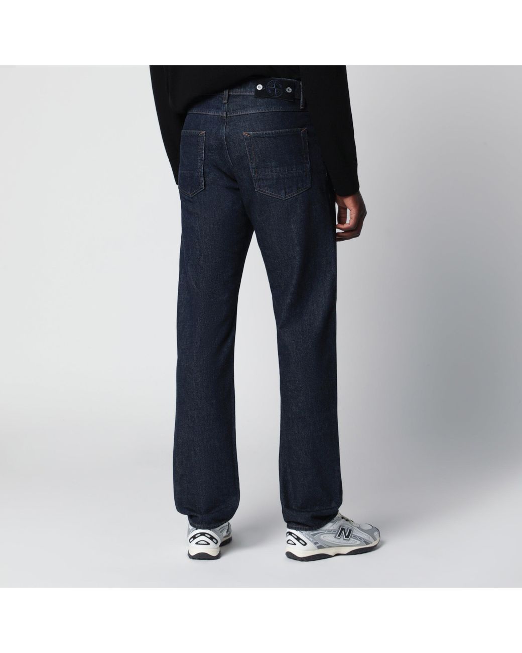 Stone Island Blue Regular Straight Jeans for men