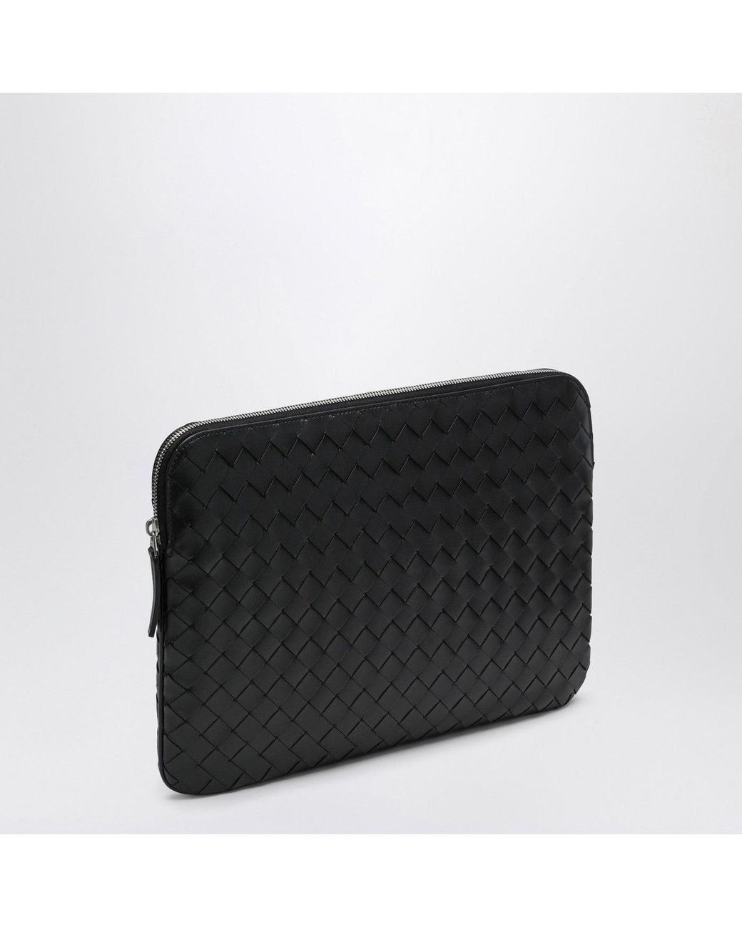 Bottega Veneta Black Getaway Intrecciato Document Holder for men