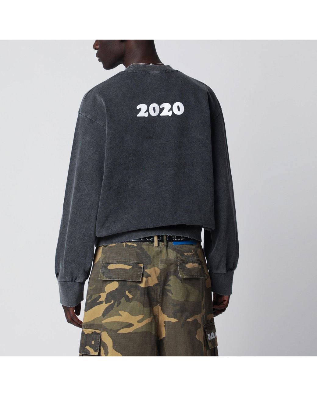 DAGGER Gray Vintage I Dropped Out For Sweatshirt for men