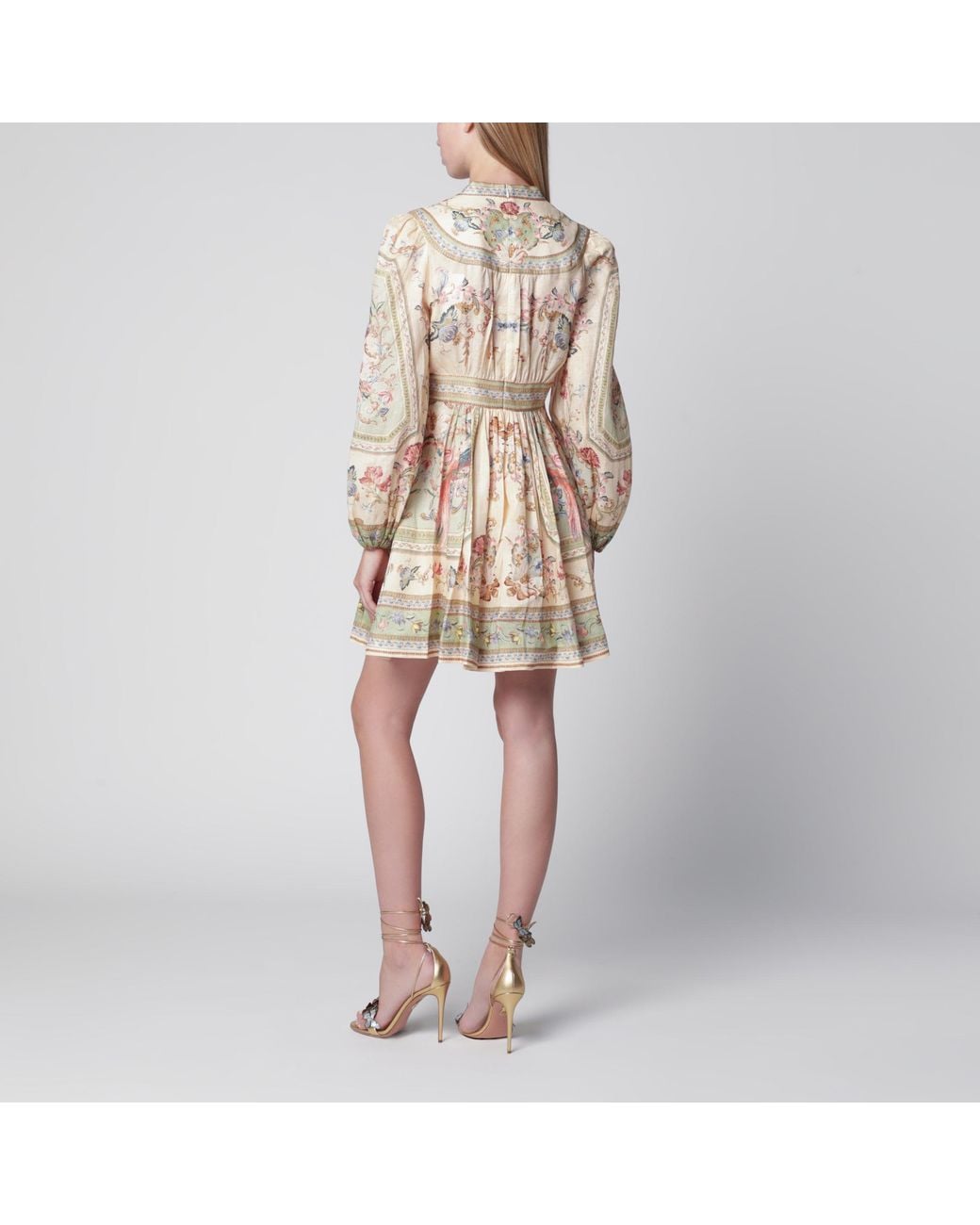 Zimmermann Natural Roselight Mini Dress