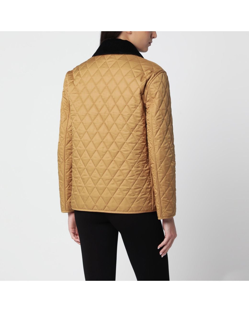 Burberry Natural Camel Quilted Jacket