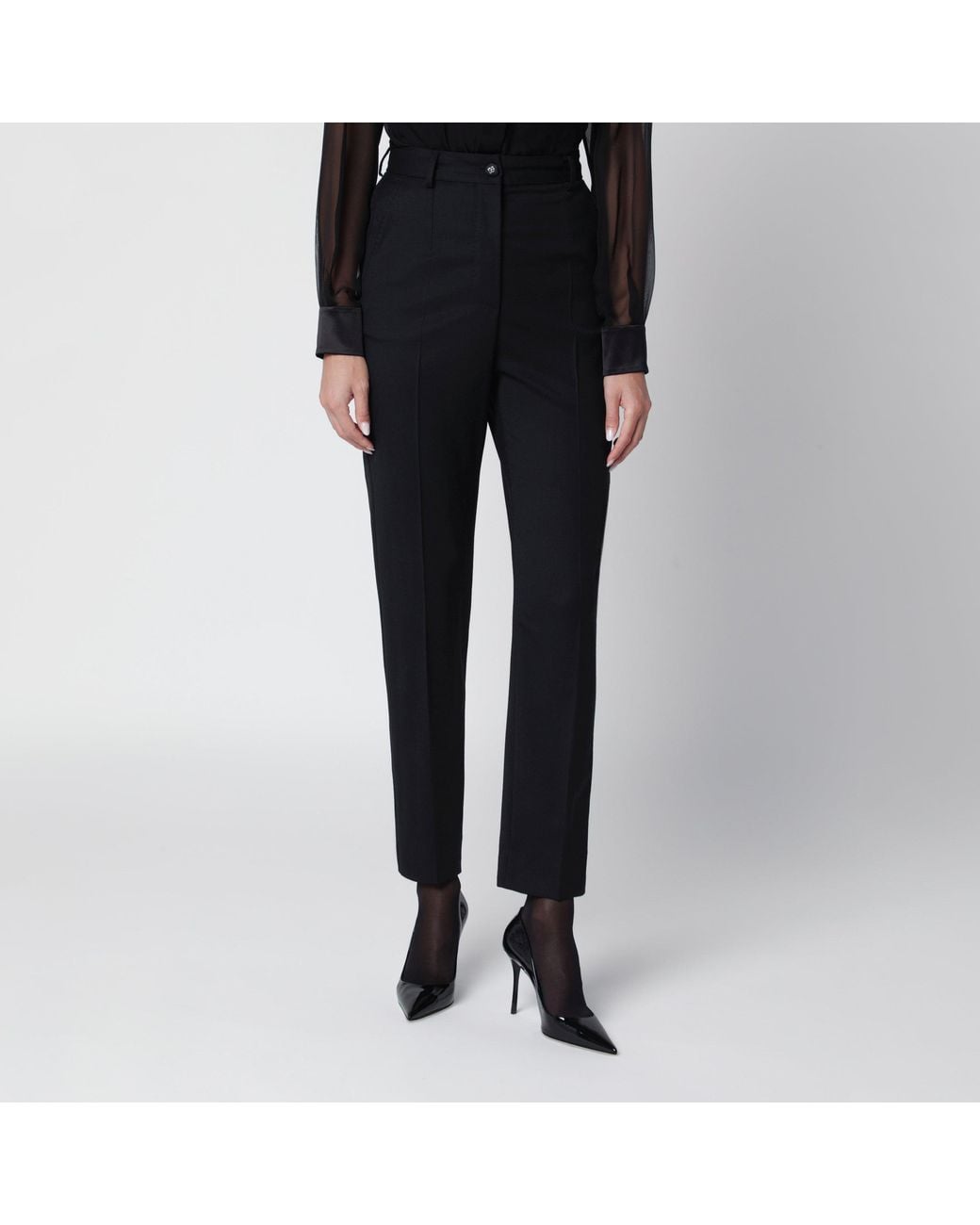 Dolce & Gabbana Black Tailored Trousers